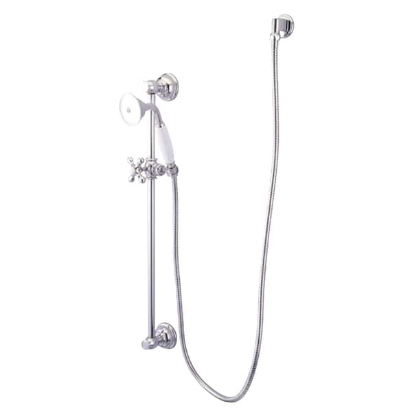 Shower Combo, Polished Chrome, Wall Mount